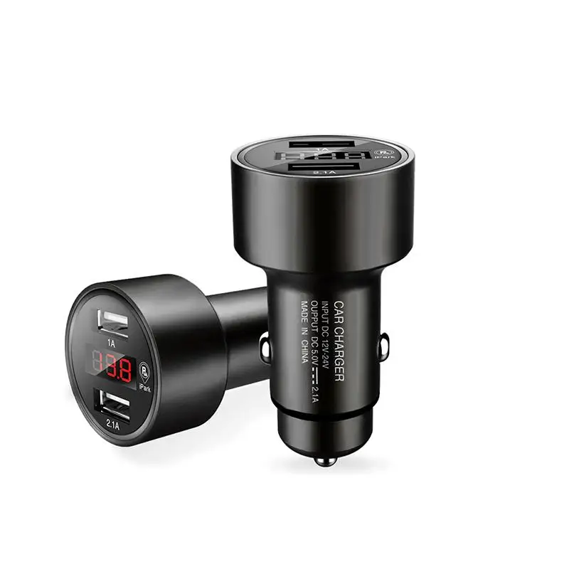 Двойной зарядное устройство USB адаптер gps трекер локатор 3.1A цифровой светодиодный дисплей напряжения/тока Автоматическое металлическое зарядное устройство