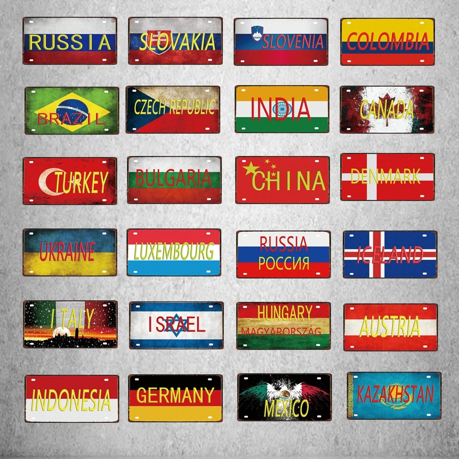 

WiFi No Smoking License Plate Number Plaque Tin Sign Wall Pub Shop Home Garage Art Decor Car Metal Poster 30X15CM DC-0221A