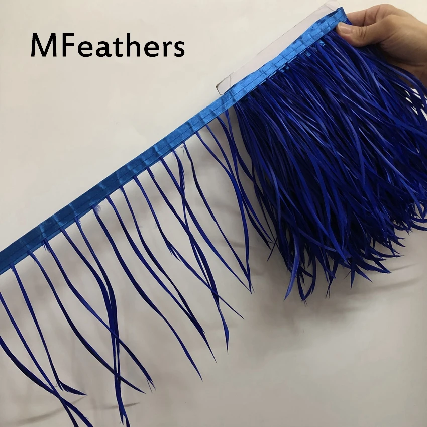 5 Meters Goose Biot Feathers Trims Hair Extension Single Goose Duck Feather Lace Geese Feathers DIY Clothing Jewelry Accessories