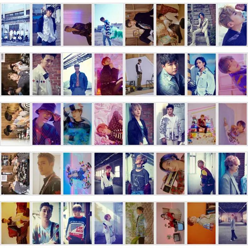 Kpop Super Junior альбом Time_Slip кристальная карта наклейка фото Stikcy Card Lomo фото карта наклейка с металлической коробкой 30 шт