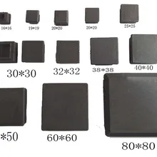 10 13,15, 16,19, 20,22, 25,30, 32,35, 38, 40, 45, 50, 60, 70, 75, 80, 100 мм квадратная трубка, пластмассовая пустая трубка, пластиковая пробка
