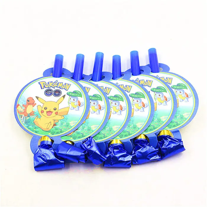  95Pcs/125Pcs Cartoon Pokemon Go Pikachu Cup Plate Invitation Card Hat Baby Shower Kid Birthday Deco - 4000205800446