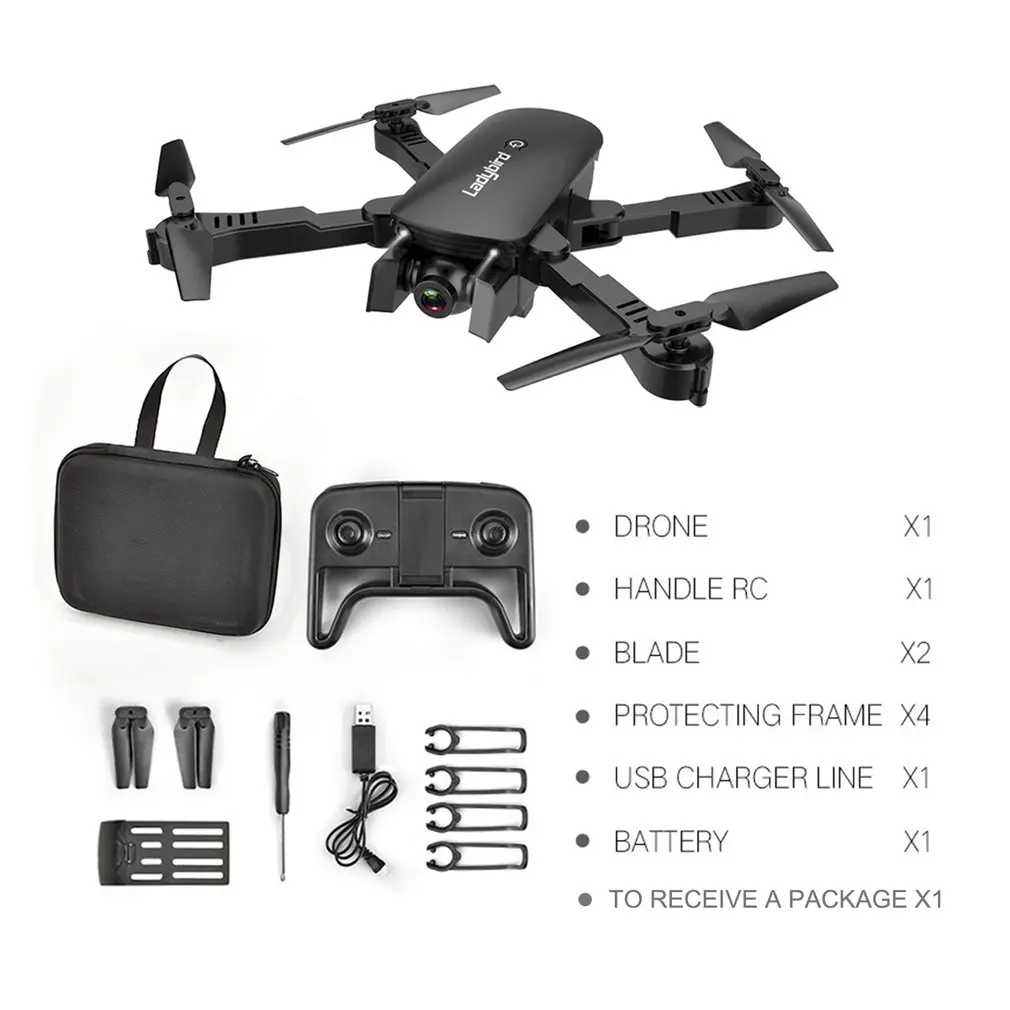 1080P 2 battery R8 Дрон складной Профессиональный Дрон hubsan HD Антенна четыре оси самолета оптическая Двойная камера с сумкой для хранения и батареей - Цвет: 1080P 2 battery