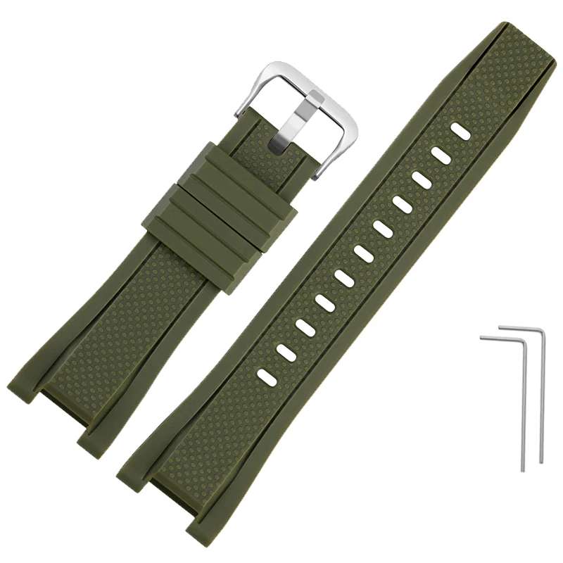 Durable Waterproof Silicone Watchband - Premium Rubber Strap