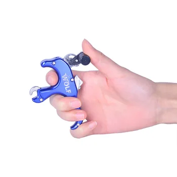 

Archery 3-Finger Bow Release Aid Thumb Caliper Adjustable Trigger Grip Outdoor Hunting Training Practice
