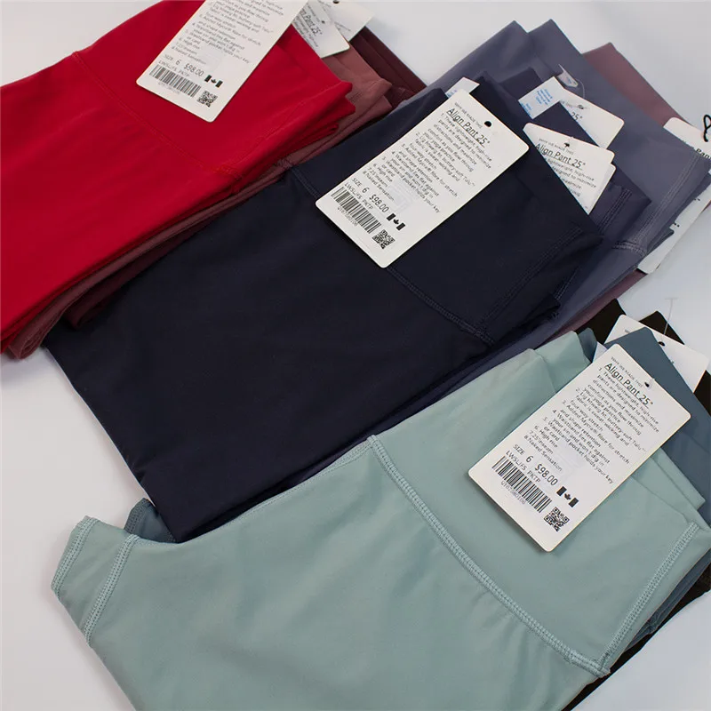 Classic2.0 Fitness Women Sports Pants Tight High Waist Yoga Leggings Gym Athletic High-rise Align Buttery Soft Custom Lulu Logo