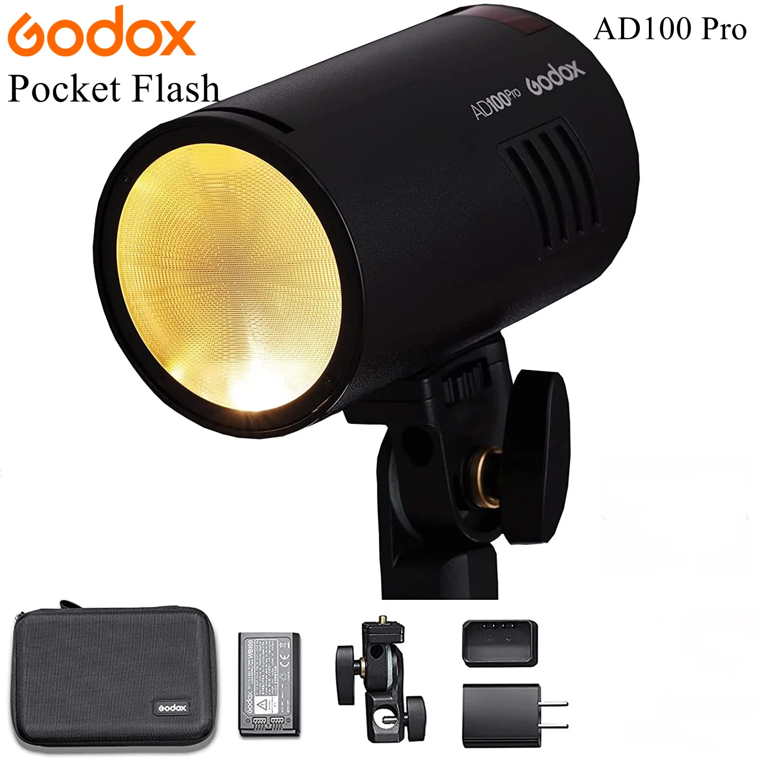 

Godox AD100 Pro Pocket Flash 2.4G Wireless Flash Speedlight 100W AD100pro For Sony Nikon Canon Fujifilm Fuji Olympus DSLR Camera