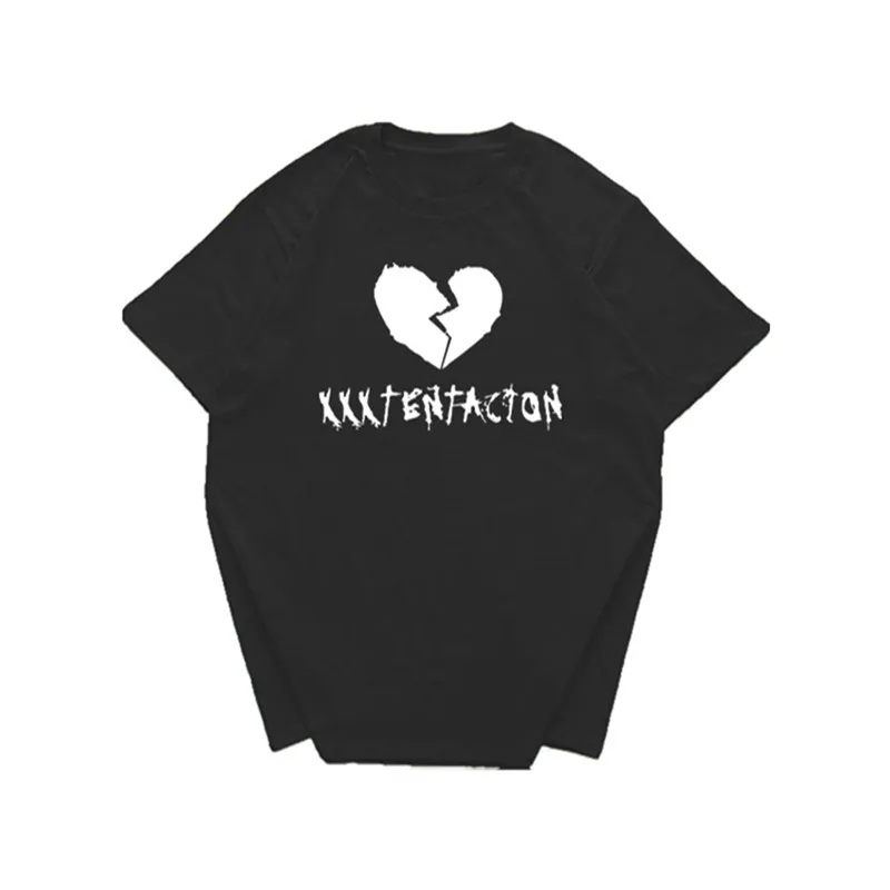 2019 летняя футболка с принтом грустного рэп XXXTentacion мужские повседневные футболки