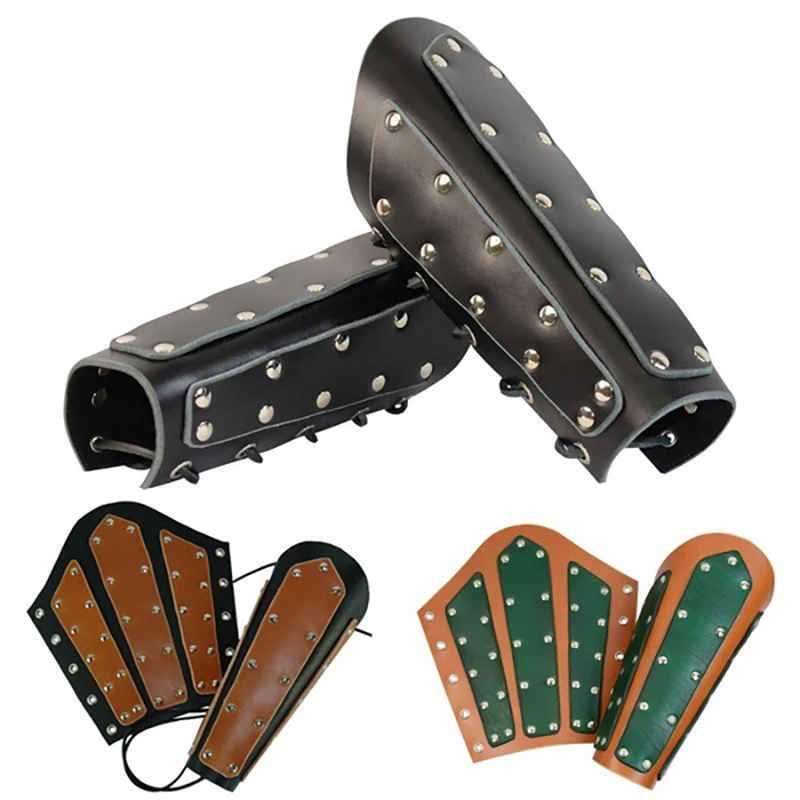 Средневековый Gauntlet мужской старинный браслет Bracer Панк Крест бандаж на руку