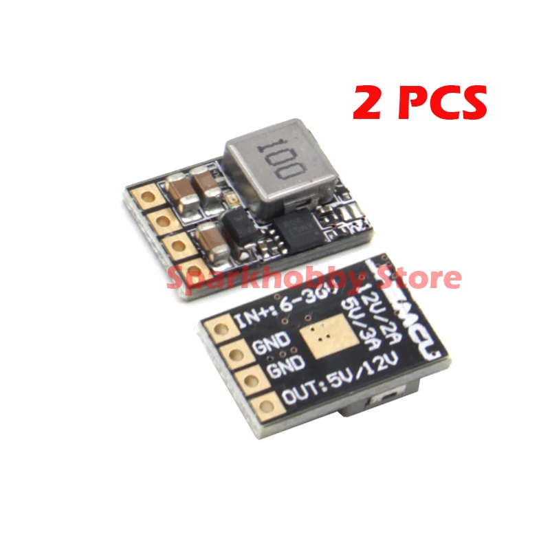 2 шт. Módulo de Dron de carreras RC FPV BEC 2 6S 5V 3A/12 V 2A módulo para JHEMCU MINI DC DC módulo понижающее Аксессуары RC|Детали и аксессуары| | АлиЭкспресс