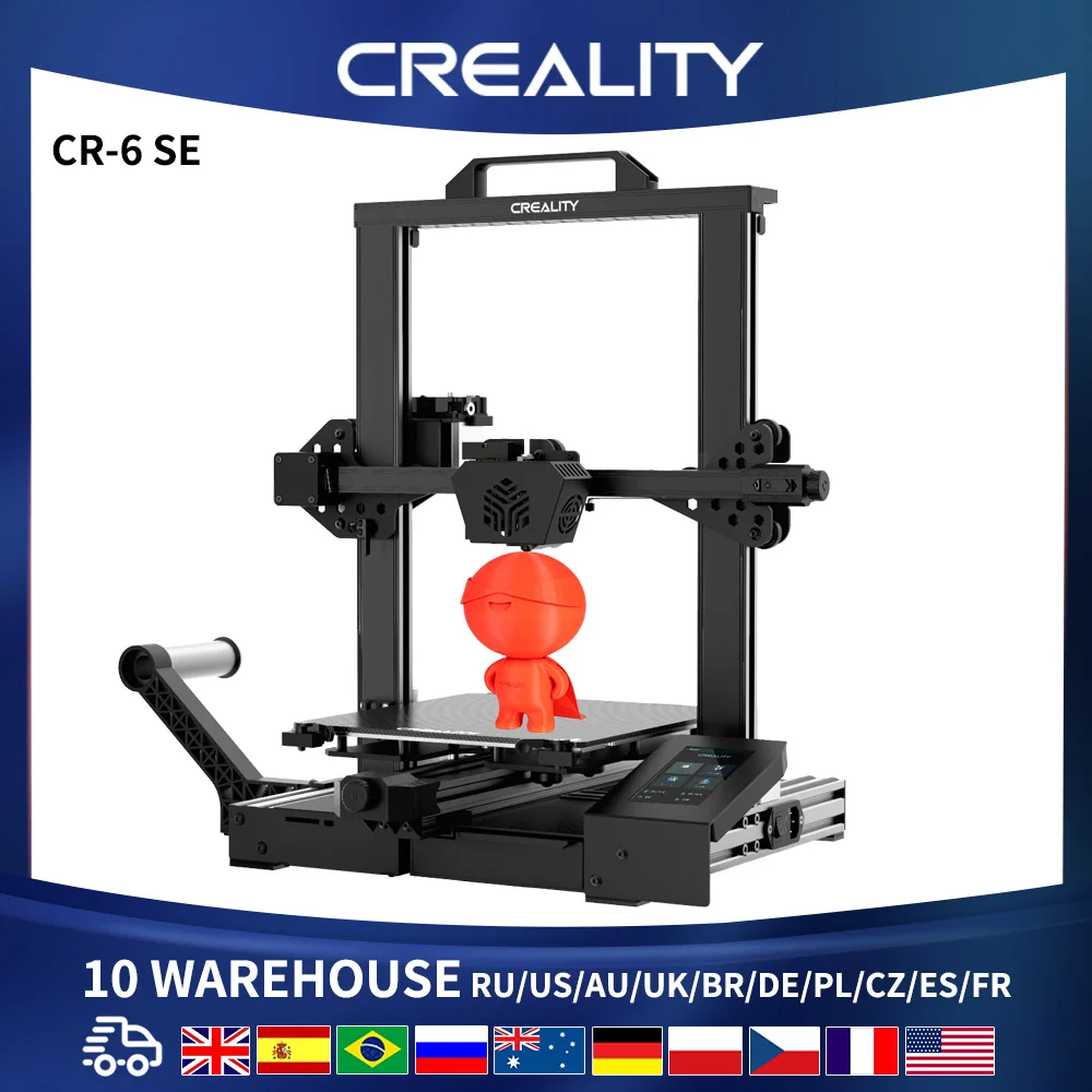 3D-принтер CREALITY 3D CR-6 SE бесшумная материнская плата 32 бит самовыравнивающийся