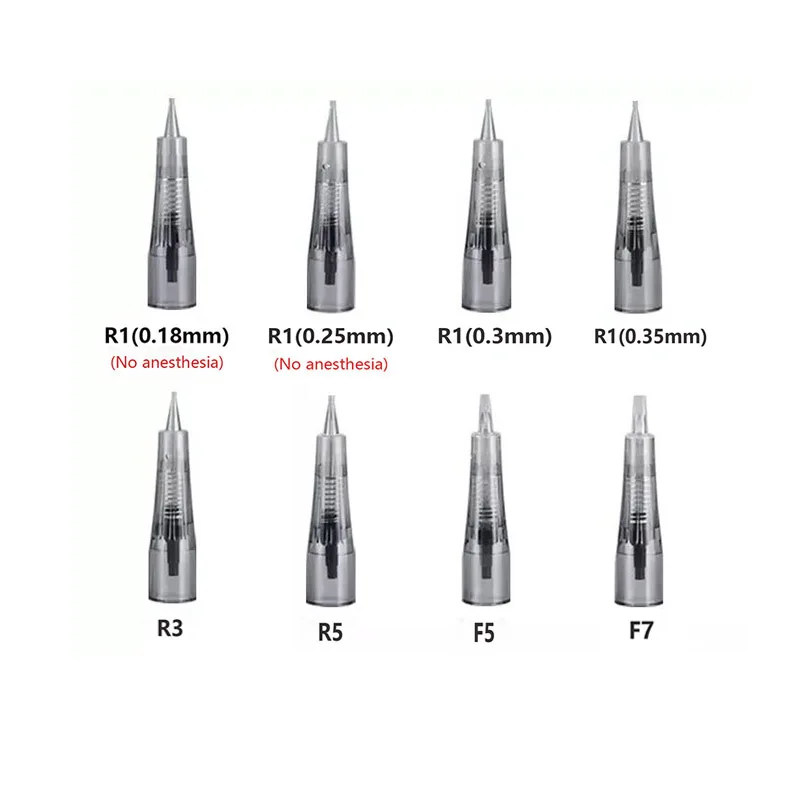 20 шт 0.18R/0.25R/0.3R/0.35R/3R/5R/5F/7F иглы для BAO-002 тату машина для перманентного макияжа бровей губ