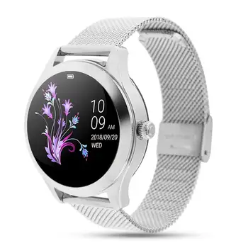 

NEW 1.04 Inch Women Smart Watch IP68 Waterproof LCD Watch Stainless Wristband Heart Rate Detection Physiological Period Reminder