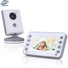 4,3 дюймовый беспроводной детский монитор, устройство для ухода за ребенком, двусторонняя камера для разговора, ИК-камера ночного видения, Детская музыка для сна, Детская видеокамера