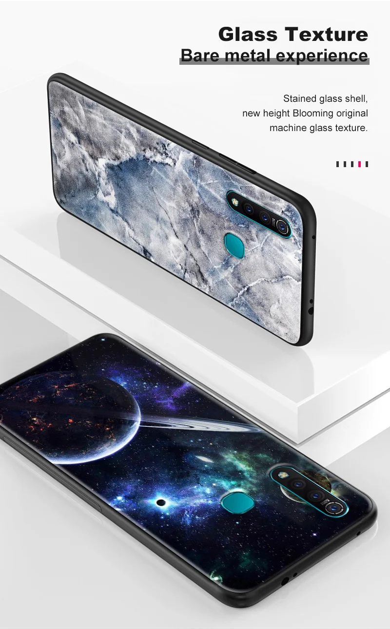 Закаленное Стекло КРЫШКА ДЛЯ VIVO Y71 Y75 Y79 Y83 Y85 Y93 Y97 X21i UD X27 Pro Z3 Z5X V5S V7 плюс V9 V11i iQOO S1Pro с узором звездного неба Coque