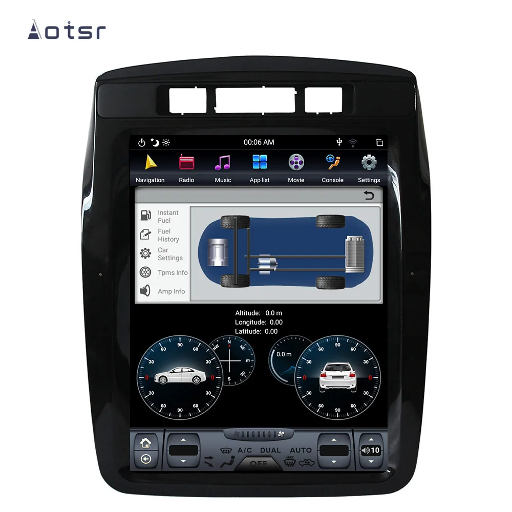 Aotsr Tesla 10," Android 8,1 вертикальный экран автомобильный DVD мультимедийный плеер gps навигация для Volkswagen Touareg 2010- carplay