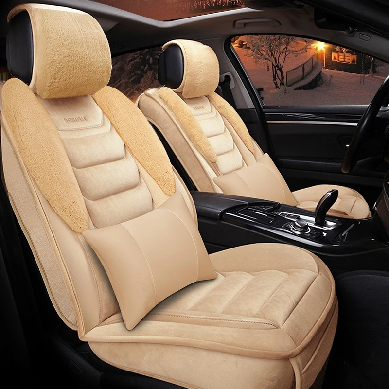 

Winter Auto Full coverage Seats Covers Plush Car Seat Cover for Clio logan renault sandero fluence megane laguna latitude cap