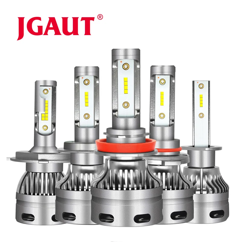 JGAUT H4 Hi-Lo луч автомобиля светодиодный фары H7 H11 H1 9012 9005 9006 лампы 80 Вт 9000lm CSP чип 12 в 24 в авто фары светодиодный свет лампы