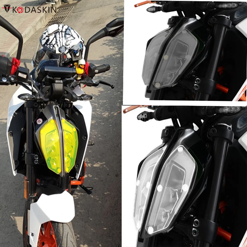 Защита для экрана мотоциклетной фары Защитная крышка объектива экран KTM DUKE 125 390