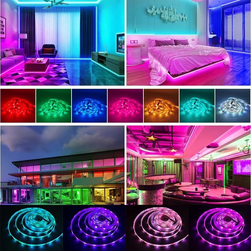 Bluetooth RGB Led Strip Light 5050 Luces LED String USB Tape Diode Ribbon For Room TV Backlight Neon Lamp christmas lighting