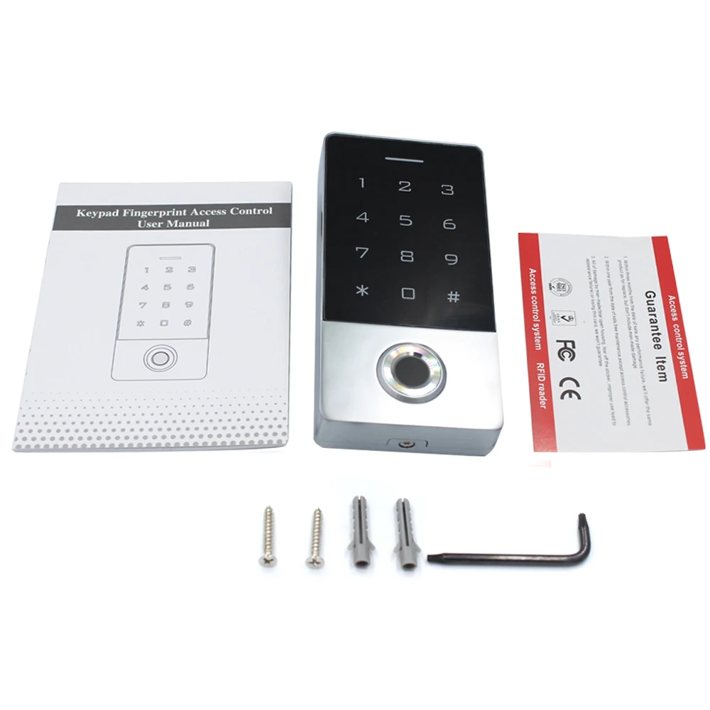 10K Users IP67 Metal Access Control System Fingerprint & Dual-Band RFID (EM/MF),Waterproof Biometric Controller-Electric Gates