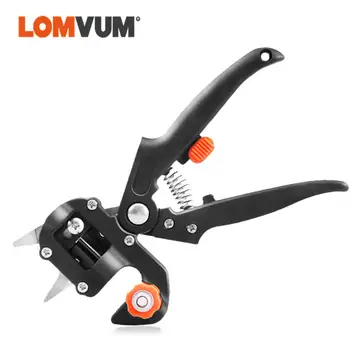 

LOMVUM Garden Tools Grafting Pruner Chopper Vaccination Cutting Tree Plant Shears Scissor and 2/2.5/3cm Graft Pruning Shear