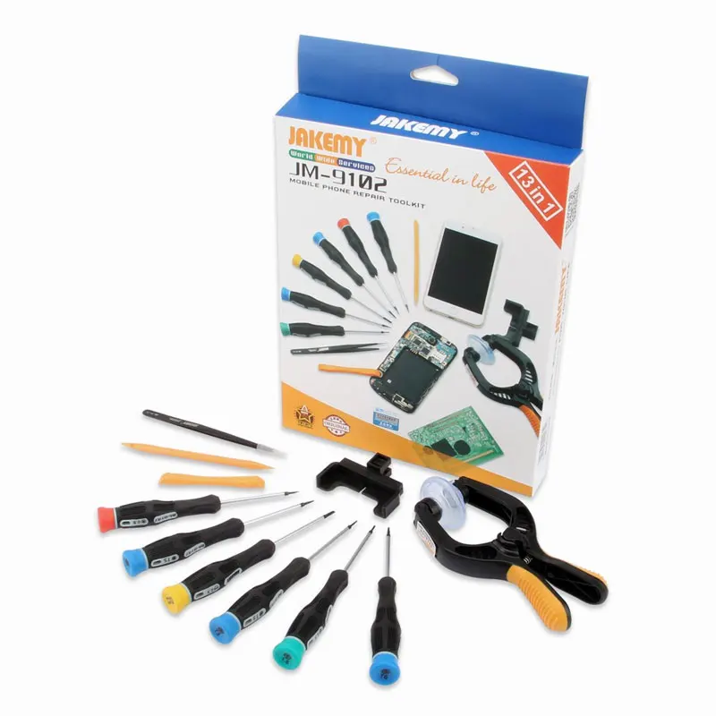 

JM-9102 Latest technology anti-static cell phone repair tool kit hand tool Maintenance Tools for iphone for Samsung Electronics