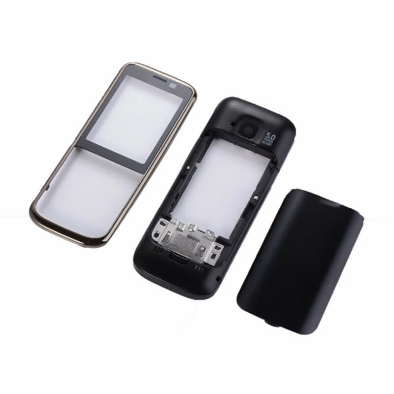 Для Nokia C5 C5-00 C5 00 черный/золотой полный чехол для телефона с английской клавиатурой