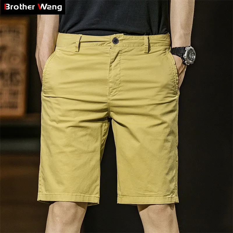 2020 summer new 4 colors Men's cotton casual shorts high quality fashion Slim fit Thin section short pants male Brand 2020 summer new 4 colors Men's cotton casual shorts high quality fashion Slim fit Thin section short pants male Brand