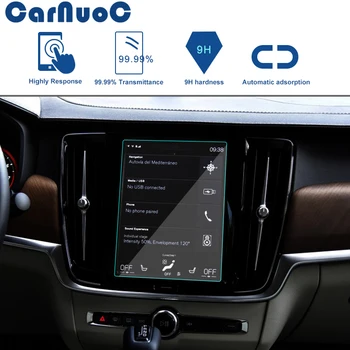 

Car Styling GPS Navigation Screen Glass Steel Protective Film Control of LCD Screen Sticker FOR Volvo V90 XC90 S90 XC60 2018