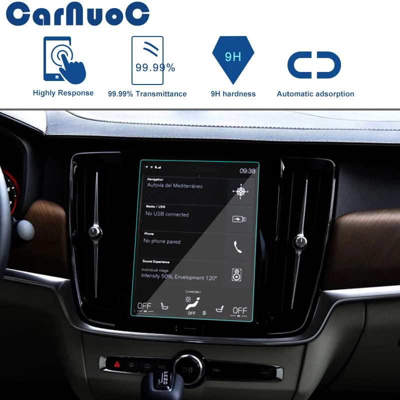 Автомобильный Стайлинг GPS навигации Экран Стекло Сталь защитная пленка