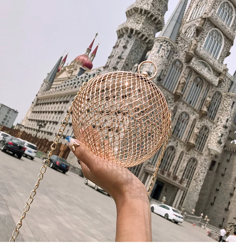 Круглая женская сумка забавная клетка сумка летняя модная новая Индивидуальная сумка высокого качества Женская сумка через плечо с цепочкой