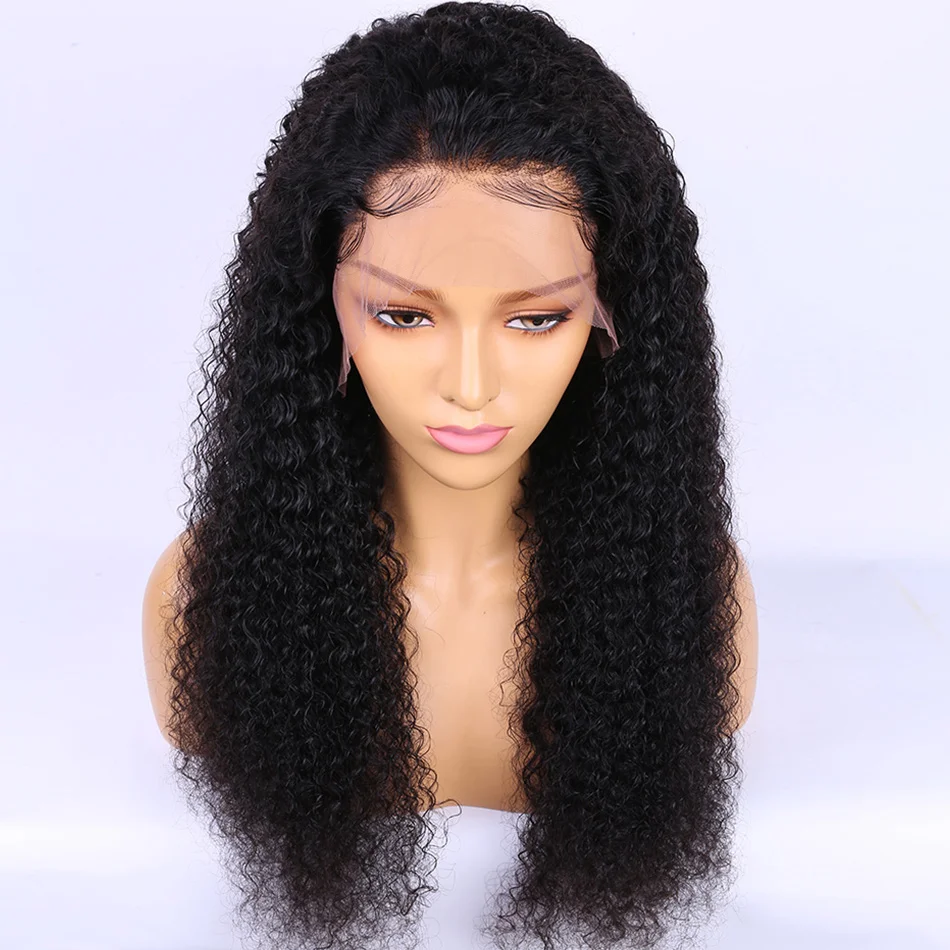  Deep Curly Wave Human Hair Wig For Black Women 150% Short and Long 13x4 Remy Human Hair Lace Front Wigs