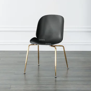 

Beetle Dining Chair Designer Golden Wrought Iron Creative Modern Minimalist Home Restaurant furniture Nordic Dining Chair