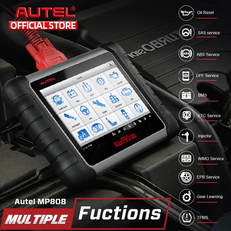 Autel MaxiPRO MP808 OBD2 автомобильный сканер OBDII диагностический инструмент считыватель