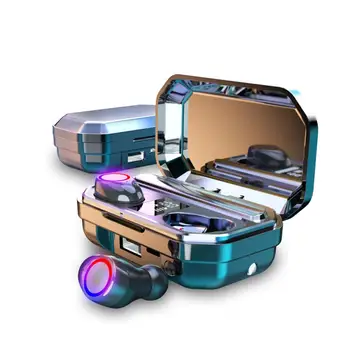 

2200mAh Earphones TWS Bluetooth Wireless Headphone with LED Display Charging Box Earbuds Headsets Charging Box For Mobilephones