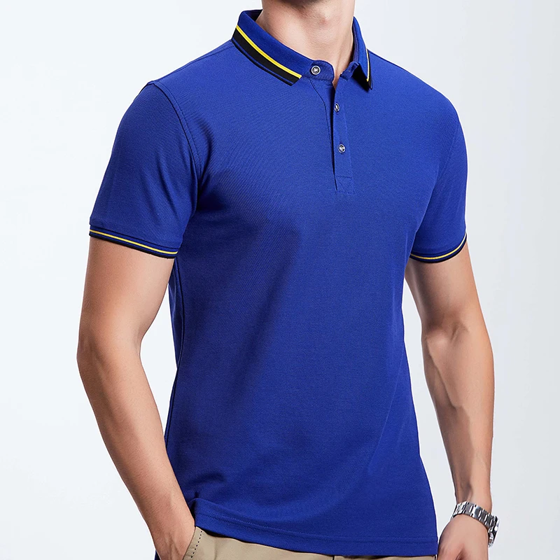 Royal blue Пользовательские вышитые рубашки поло с вашим собственным текстовым дизайном логотип печать логотипа компании Рабочая одежда униформа - Цвет: Royal blue