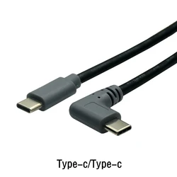 Right - Angle USB 3.1 Type C OTG Data and Charging Cable for 1m (C - C Right)