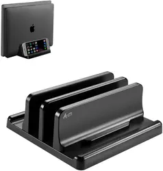 Support Vertical pour ordinateur portable, Asher Fashion, support Vertical pour ordinateur portable avec taille de Dock réglable, support pour MacBook en ABS de qualité supérieure 
