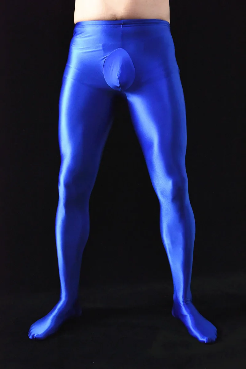 Новые мужские сексуальные колготки чулки эластичные блестящие леггинсы