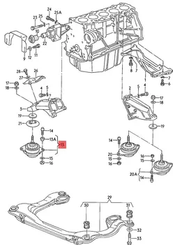 

Baofeng Car Engine Rubber Mounts 8A0199382D For Audi Avant Coupe Cabriolet