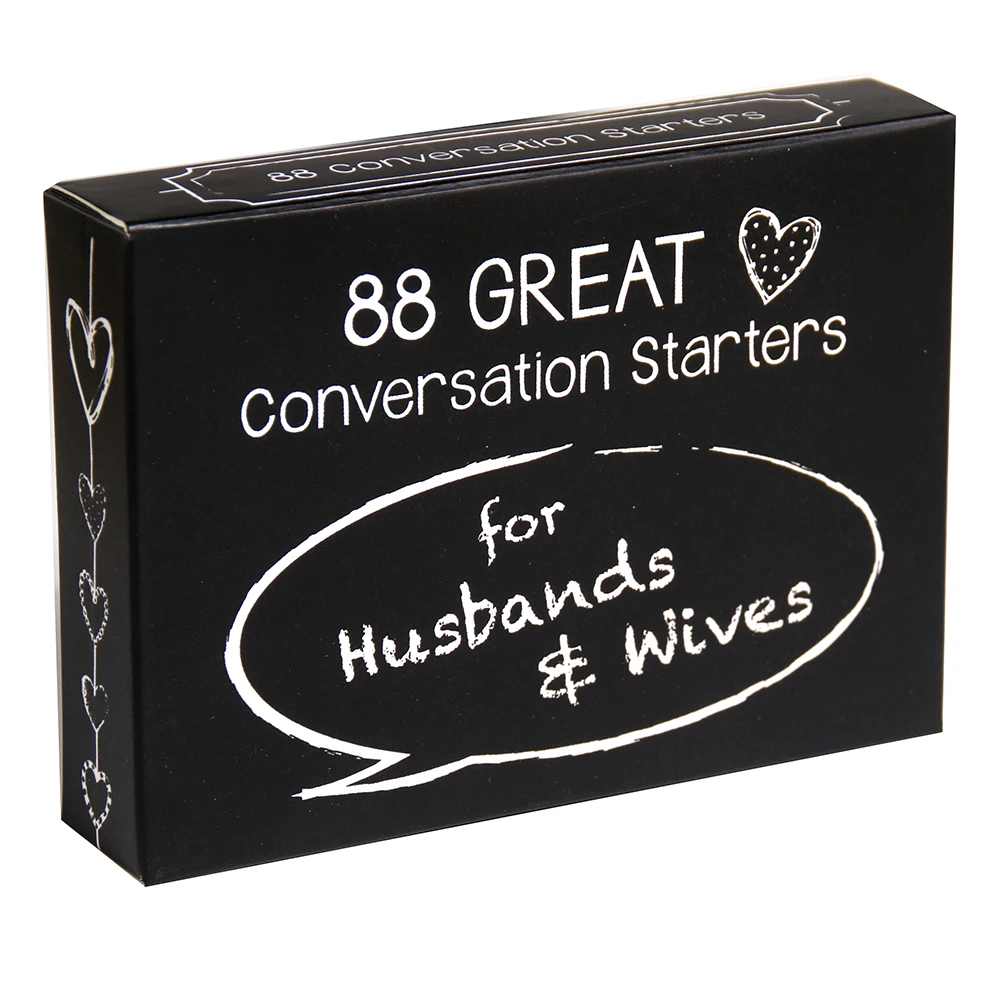 88 Great Conversation Starters For Husbands And Wives Couple Board Game Cards Set Bedroom Sex Fun Communication pic