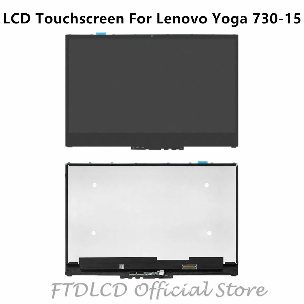 FTD lcd 15,6 ''5D10M42889 4K lcd сенсорный дигитайзер Ремонт сборка+ рамка NV156QUM-N51 для lenovo Yoga 730-15 730-15IWL 81JS