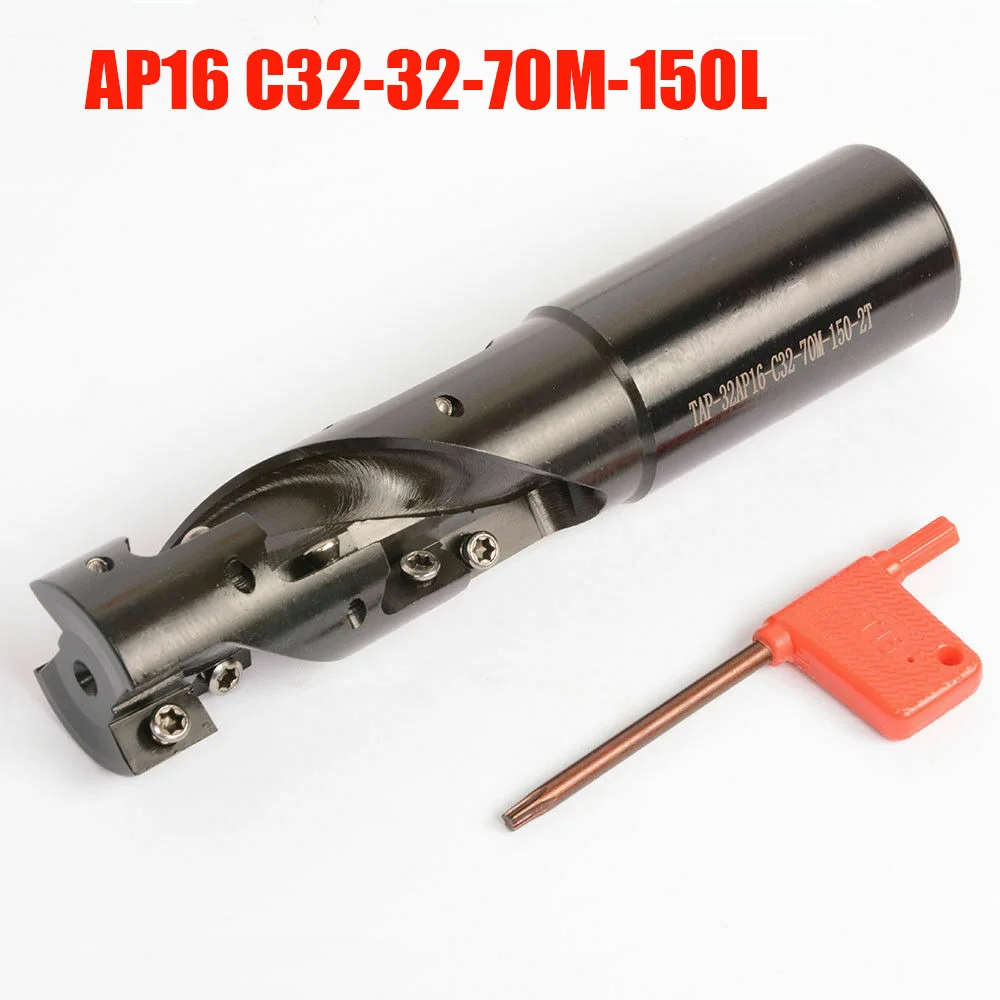 AP11 AP16 грубой фрезерный инструмент спиральный резак C20-20 C25-25 C32-32 C32-40 В переменного тока, 50-22-63-27 для APKT/APMT1604 токарный инструмент вставки карбида - Длина режущей кромки: AP16 C32-32-70M-150L