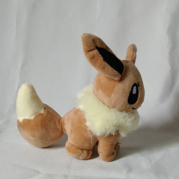18 см Eevee аниме питомец новая кукла фильм ТВ плюшевая мягкая положительная энергия хорошее качество Хэллоуин Рождественский подарок детская игрушка