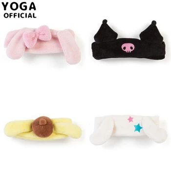 

Sanrio Hello Kitty My Melody Cinnamoroll Pompompurin Kuromi Makeup Headbands Wash Face Headband Holder Hair Band Accessories