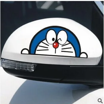 

Doraemon toy stickers funny cartoon novice rearview mirror stickers universal waterproof scratches cover car stickers cute adorn