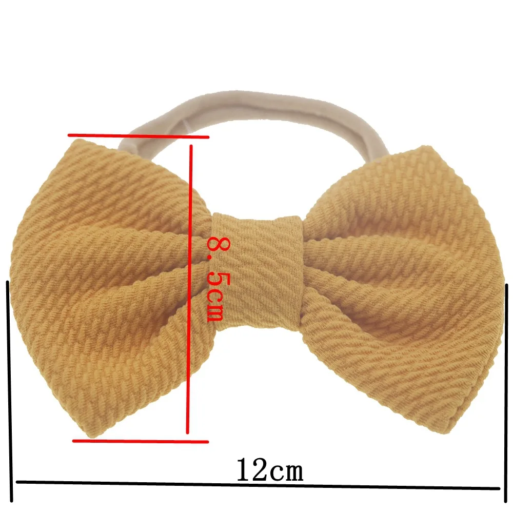 Платье для маленьких девочек банты, повязки на голову для малышей нейлоновые эластичные женские аксессуары для волос для детей бант для головы группа Bebes кукла трансфер до тюрбан новорожденных Подставки для фотографий