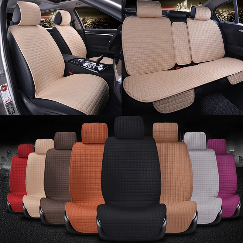 Skidproof auto Seat obal skidproof přední opěradlo len ochránce polštářek Seat chránit antikluzké blok ｍat auto příslušenství 5 barvivo