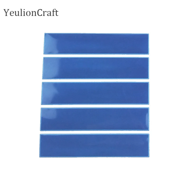 YeulionCraft 2,5X11,5 см водонепроницаемый светоотражающий стикер ПВХ для одежды велосипеда DIY ручной работы швейные изделия